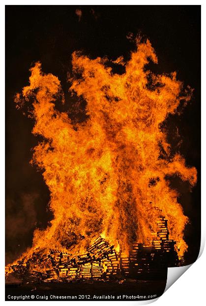 Blaze Print by Craig Cheeseman