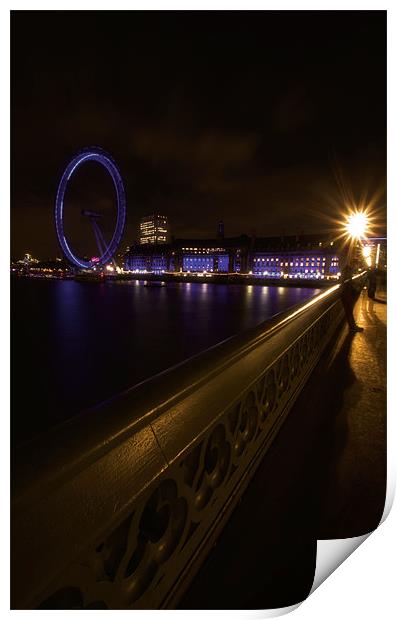 A view From Westminster Bridge Print by Chris Manfield
