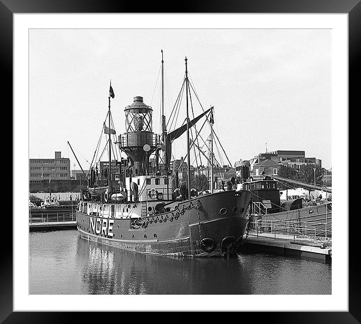 The Nore Lightship Framed Mounted Print by Paul Judge