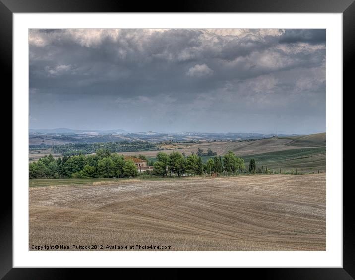 Italian Landscape Framed Mounted Print by Neal P