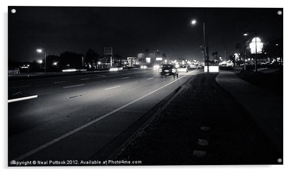 American Highway Acrylic by Neal P