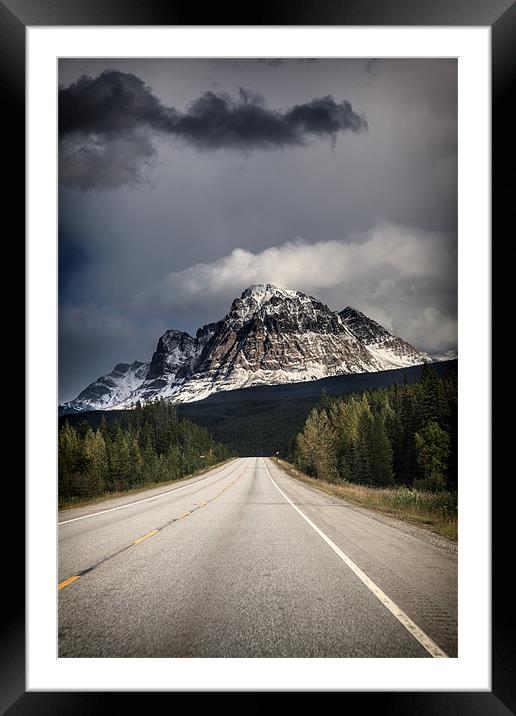 Mountain Road Framed Mounted Print by Mark Harrop
