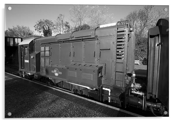 Steam Railway bw Acrylic by David French