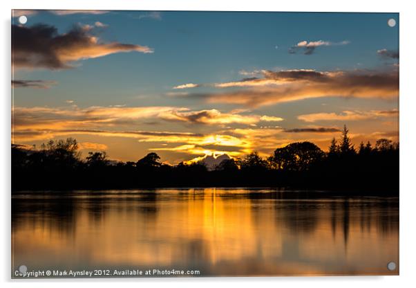 Sunset Acrylic by Mark Aynsley