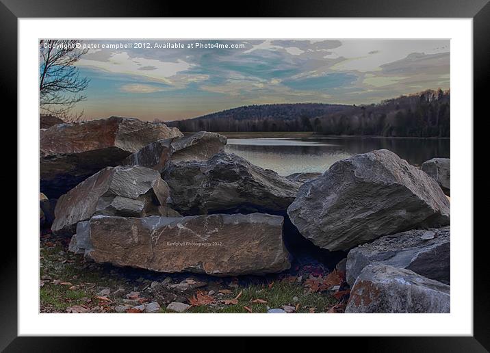 New York State Park Framed Mounted Print by peter campbell