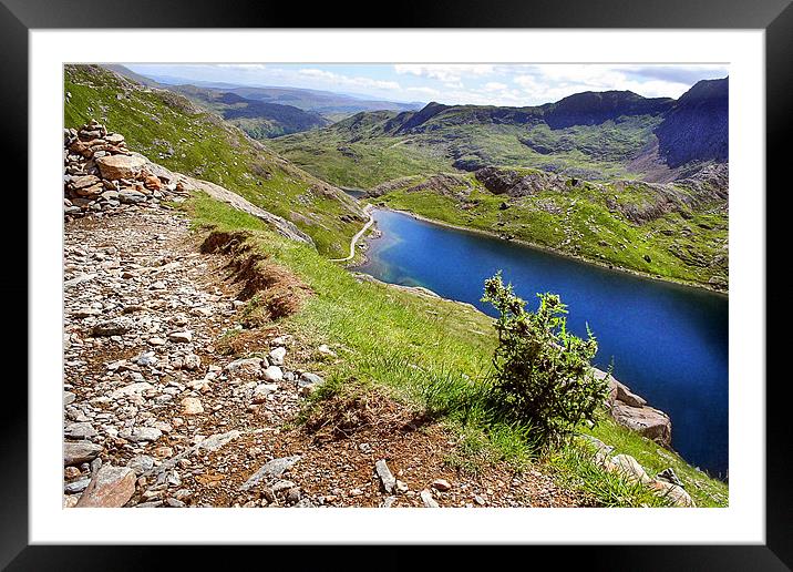 Llyn Cowlyd Framed Mounted Print by World Images
