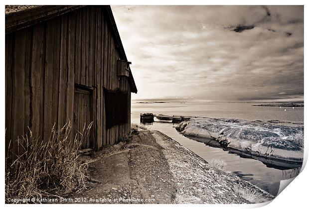 Fisherman''s hut Print by Kathleen Smith (kbhsphoto)