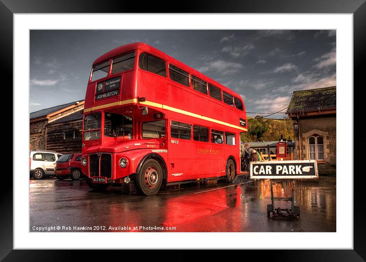 Routemaster in Devon Framed Mounted Print by Rob Hawkins