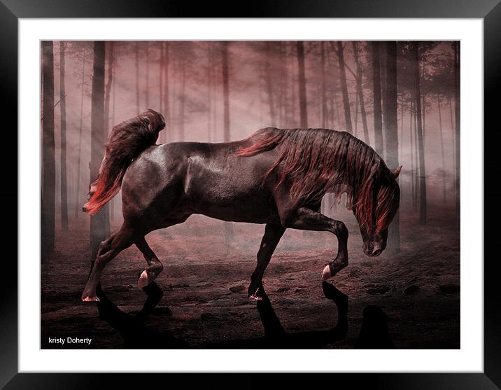 Warrior Framed Mounted Print by kristy doherty
