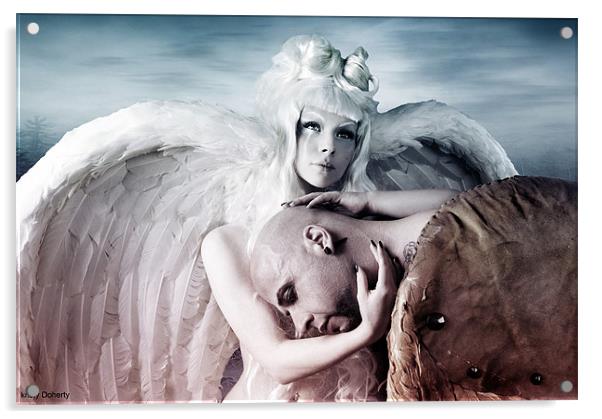 My guardian angel Acrylic by kristy doherty