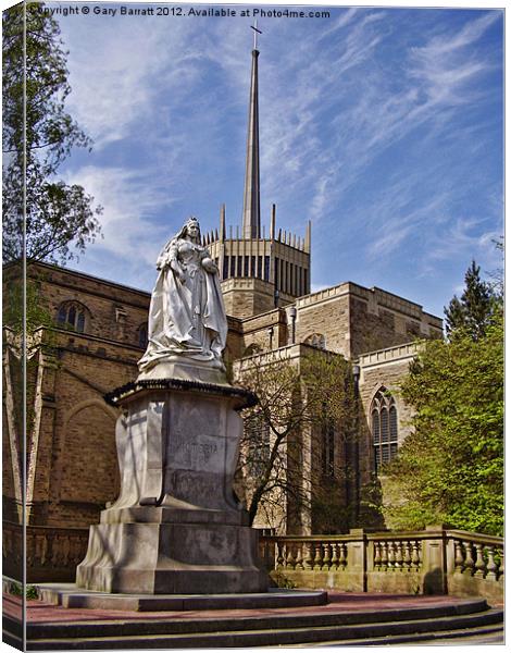 Victoria Memorial At Blackburn Cathedral Canvas Print by Gary Barratt