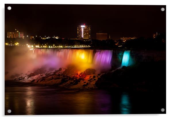 Niagara Falls illumination Acrylic by Thomas Schaeffer