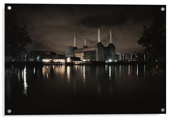 Battersea Power Station Acrylic by Jason Green