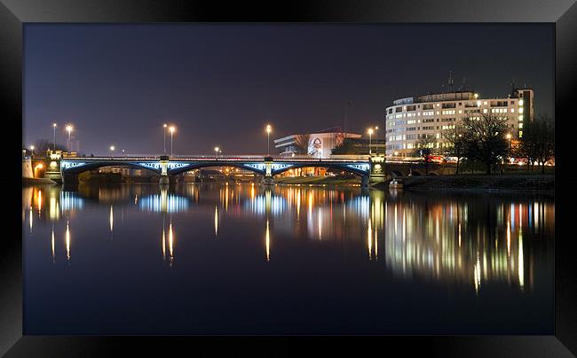 Trent Bridge Reflections Framed Print by Tracey Whitefoot