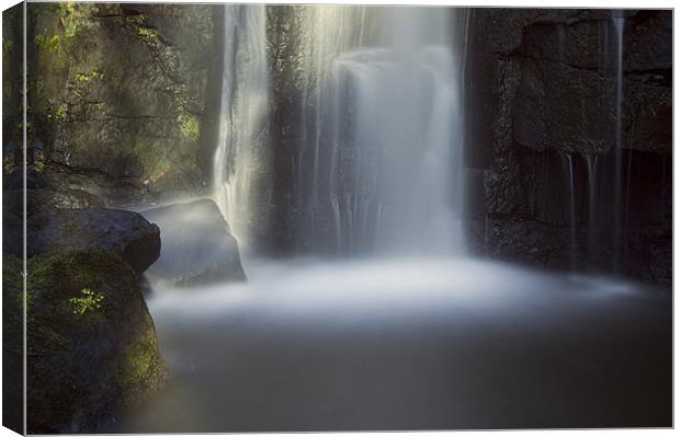 Lumsdale Falls Canvas Print by Tracey Whitefoot