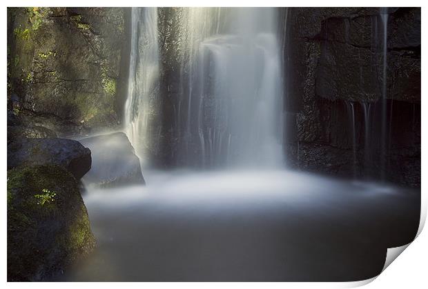 Lumsdale Falls Print by Tracey Whitefoot
