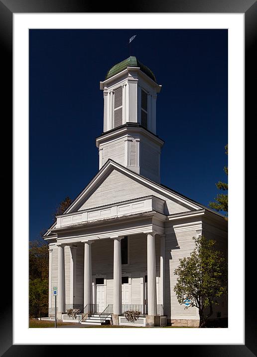 New England Church Framed Mounted Print by Thomas Schaeffer