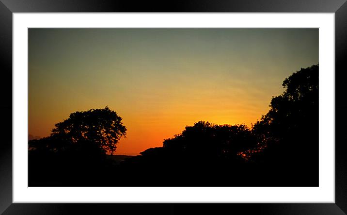 summer sunset 2 Framed Mounted Print by dale rys (LP)