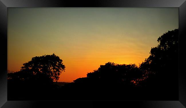 summer sunset 2 Framed Print by dale rys (LP)
