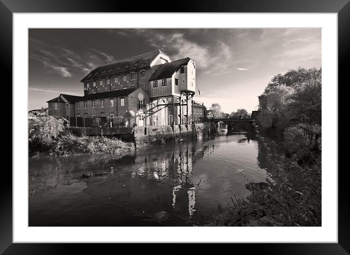 Old flour Mill East Mills, Colchester Framed Mounted Print by Darren Burroughs