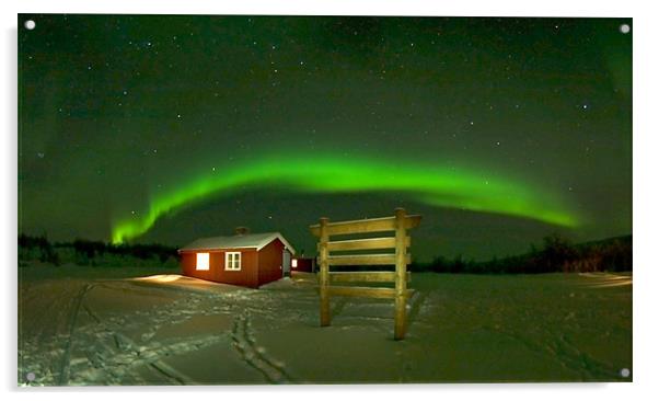 Northern Lights Aurora Acrylic by mark humpage