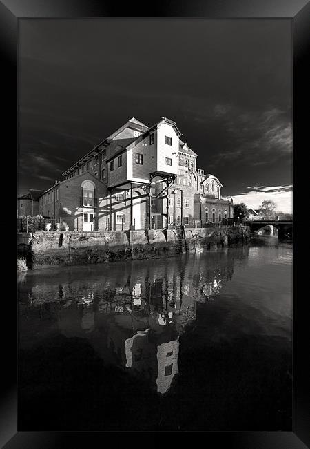 East Mills, East Street Colchester Framed Print by Darren Burroughs
