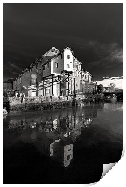 East Mills, East Street Colchester Print by Darren Burroughs