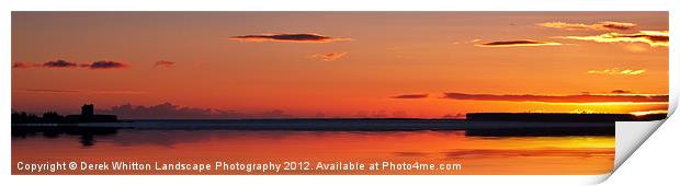 Broughty Ferry Dundee at Dawn 2 Print by Derek Whitton