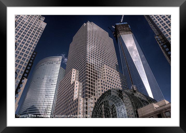 World Financial Centre Framed Mounted Print by Rob Hawkins