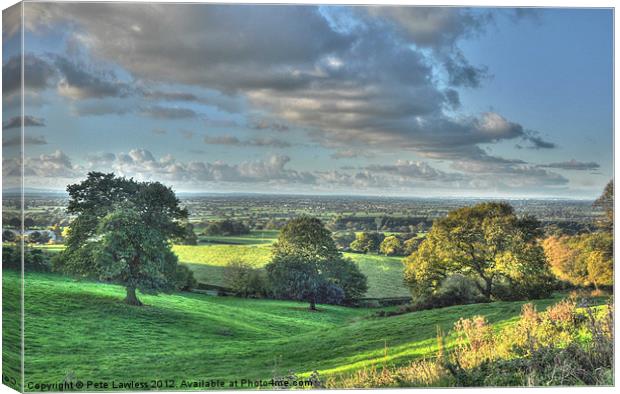 Cheshire View Canvas Print by Pete Lawless