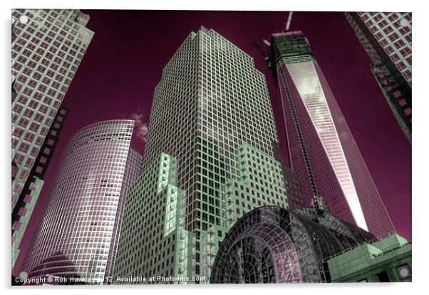World Financial Centre 2 Acrylic by Rob Hawkins