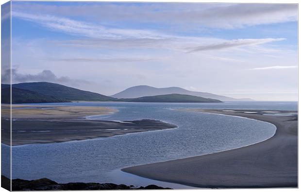 Evening Blues Over Luskentyre Canvas Print by Jacqi Elmslie