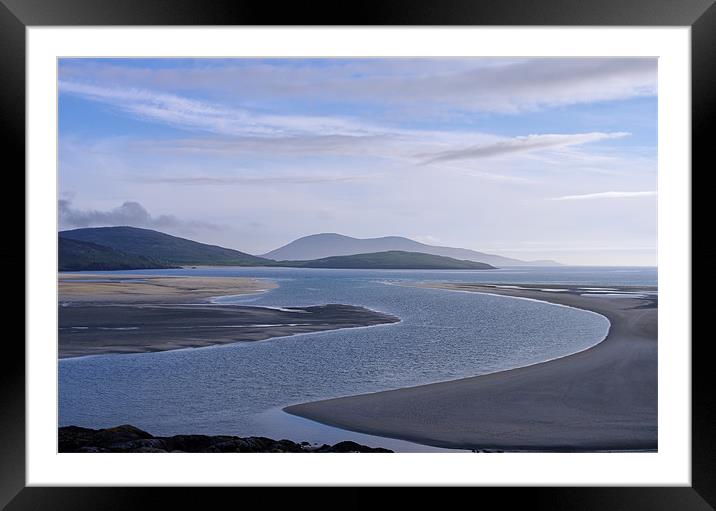 Evening Blues Over Luskentyre Framed Mounted Print by Jacqi Elmslie