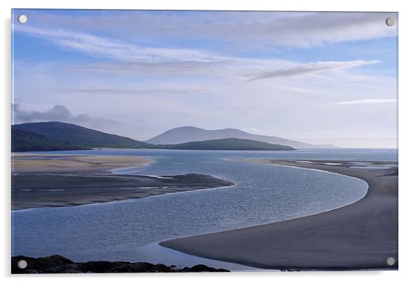 Evening Blues Over Luskentyre Acrylic by Jacqi Elmslie