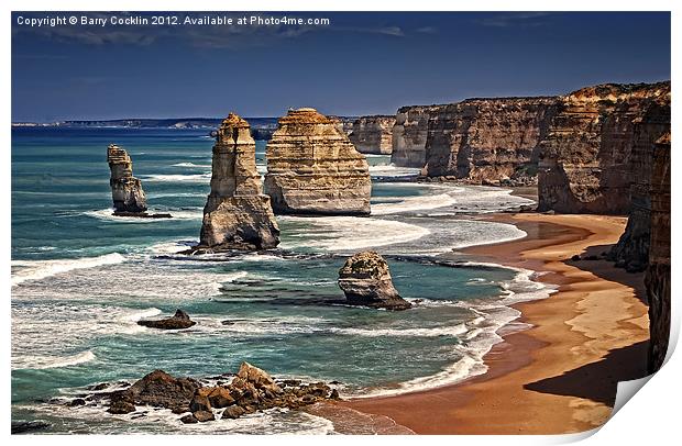 12 Apostles Print by Barry Cocklin