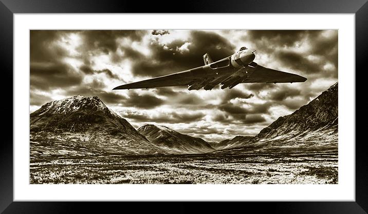 Avro Vulcan Training Framed Mounted Print by Sam Smith