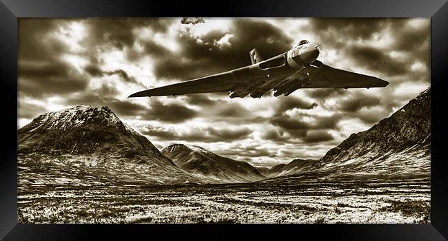 Avro Vulcan Training Framed Print by Sam Smith
