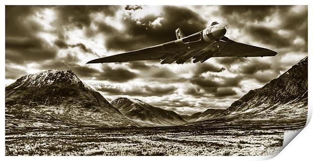 Avro Vulcan Training Print by Sam Smith