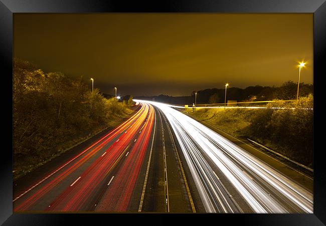 M53 Light Trails Framed Print by Paul Farrell Photography
