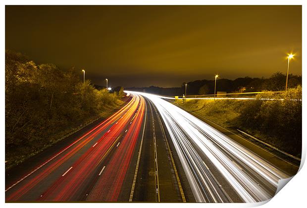 M53 Light Trails Print by Paul Farrell Photography