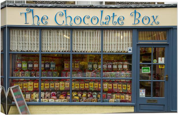 Old sweet shop Canvas Print by David French