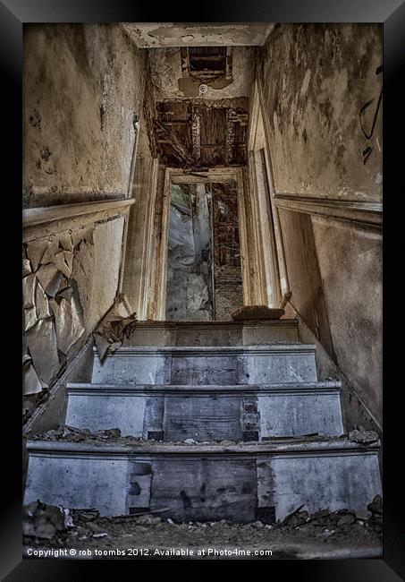 STAIRWAY TO HELL Framed Print by Rob Toombs
