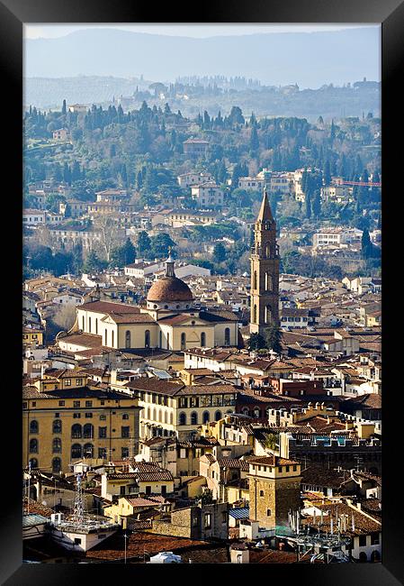 Florence view Framed Print by Gary Eason