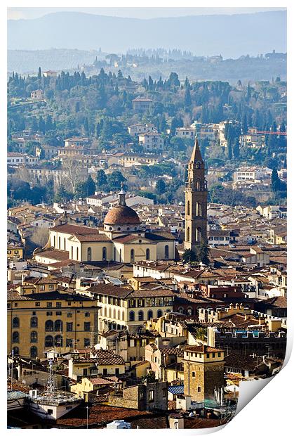 Florence view Print by Gary Eason