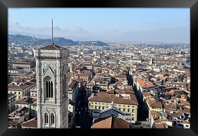 Campanile view Florence Framed Print by Gary Eason