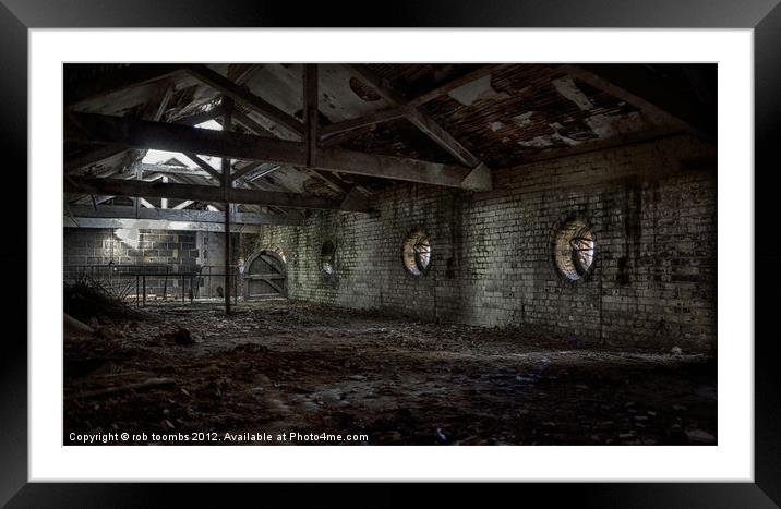 THE DARK ASYLUM Framed Mounted Print by Rob Toombs