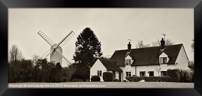 The Windmill and the house Framed Print by Vinicios de Moura