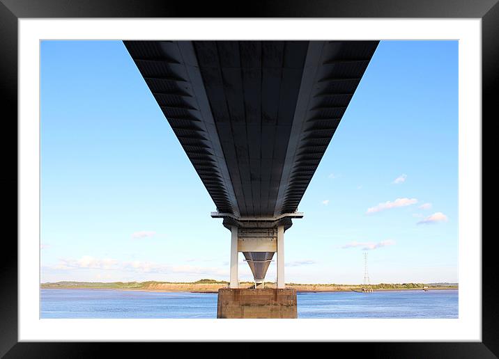 Under the Old Severn Bridge Crossing Framed Mounted Print by Elaine Steed