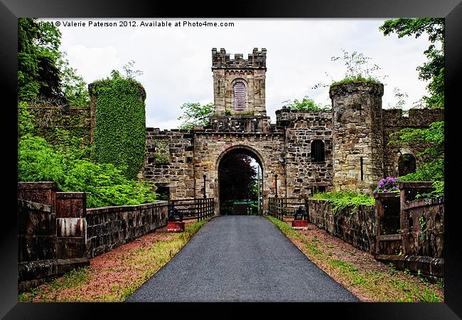 Loudoun Castle Ruins Framed Print by Valerie Paterson