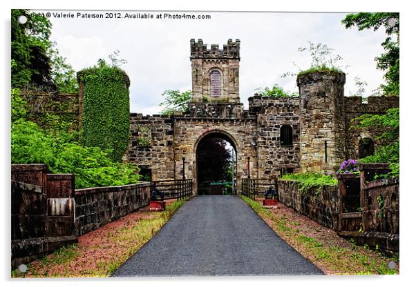 Loudoun Castle Ruins Acrylic by Valerie Paterson